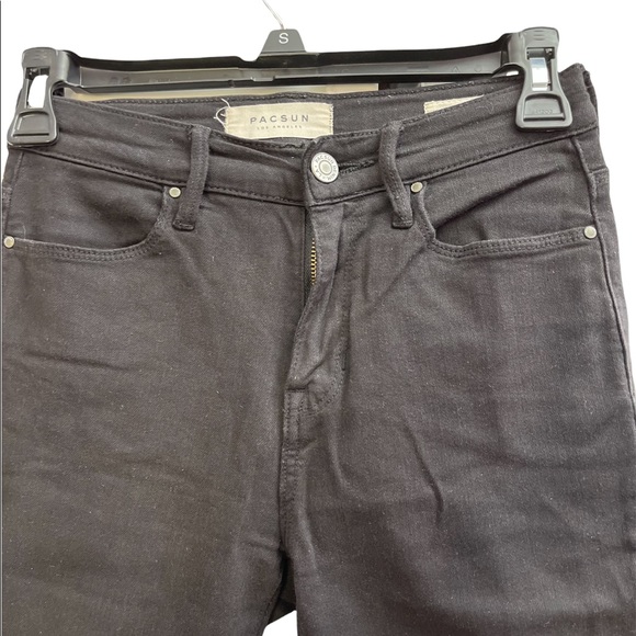 PacSun High-Rise Ankle Jegging Black size 23 (small) - Picture 3 of 12